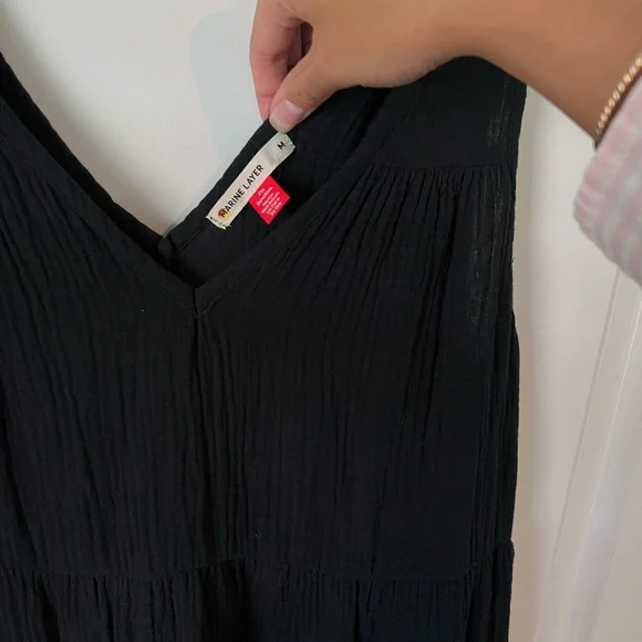 Marine Layer Corinne Double Cloth Maxi Dress - Picture 7 of 12